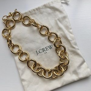 J Crew Classic gold link necklace